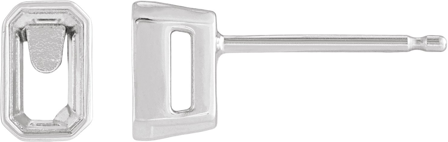Lightweight Bezel-Set Stud Earrings