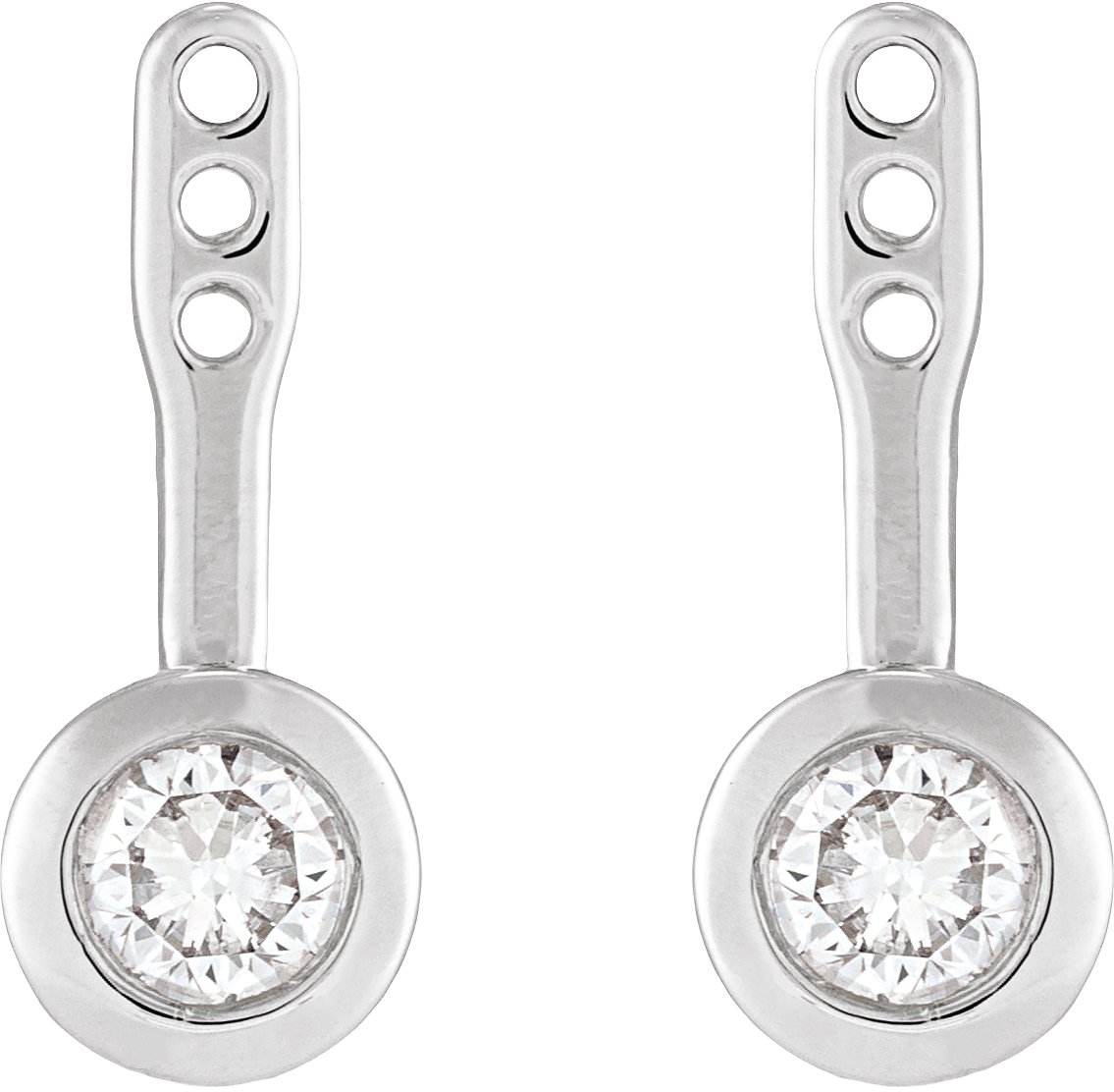1 CTW Lab-Grown Diamond Earring Jackets view 2