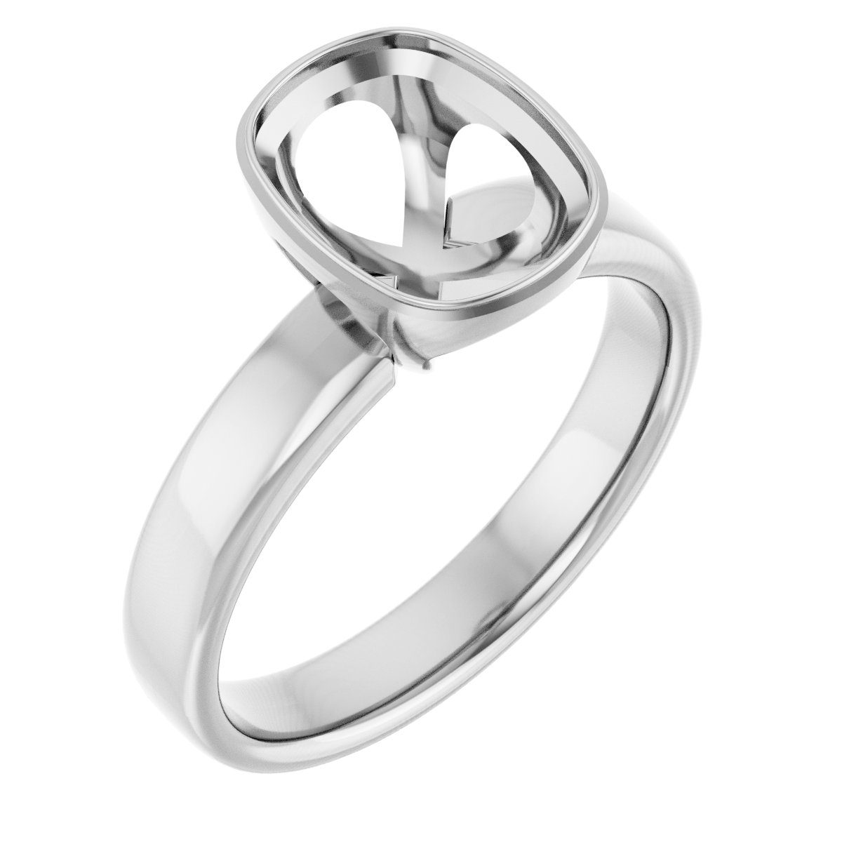 Bezel-Set Solitaire Engagement Ring