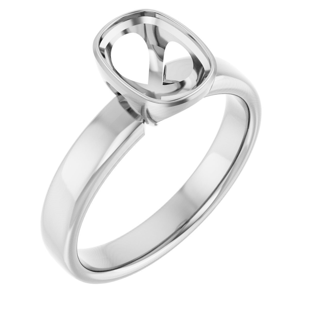 Bezel-Set Solitaire Engagement Ring