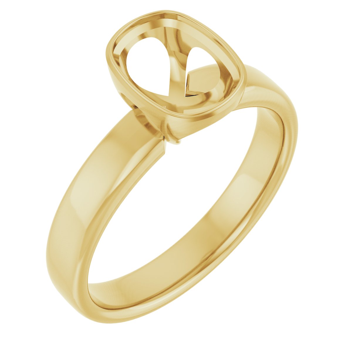Bezel-Set Solitaire Engagement Ring