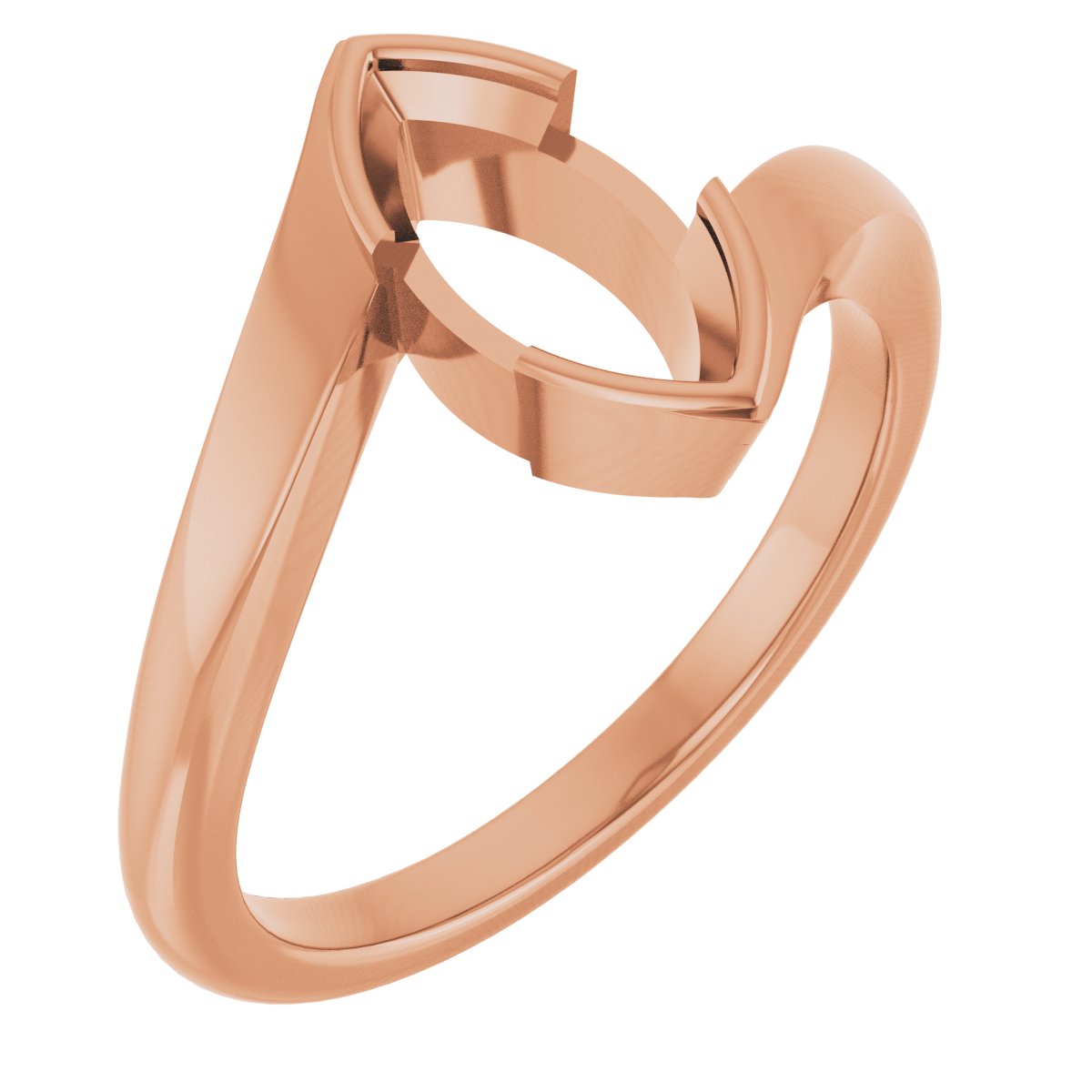 Half-Bezel Solitaire Engagement Ring