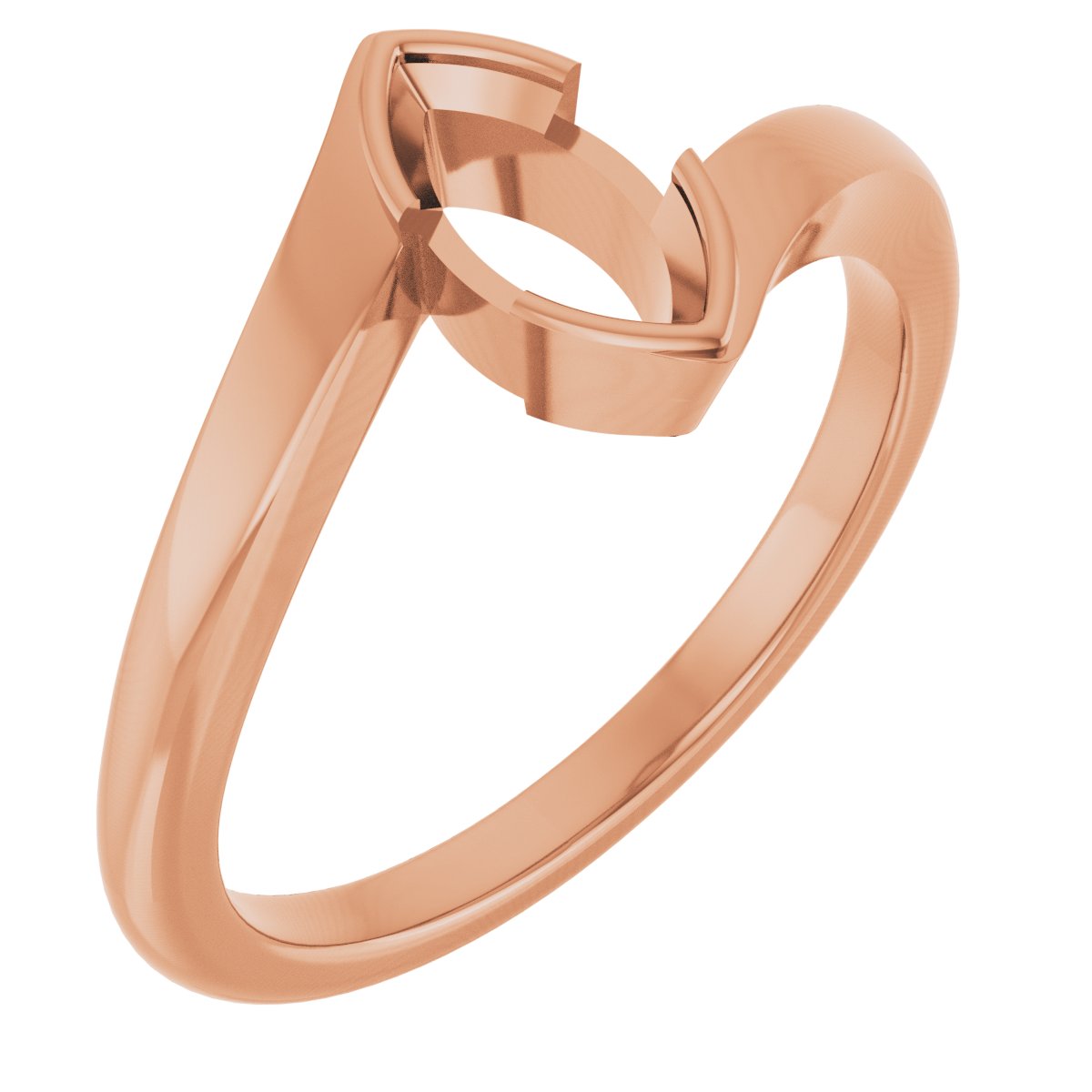 Half-Bezel Solitaire Engagement Ring