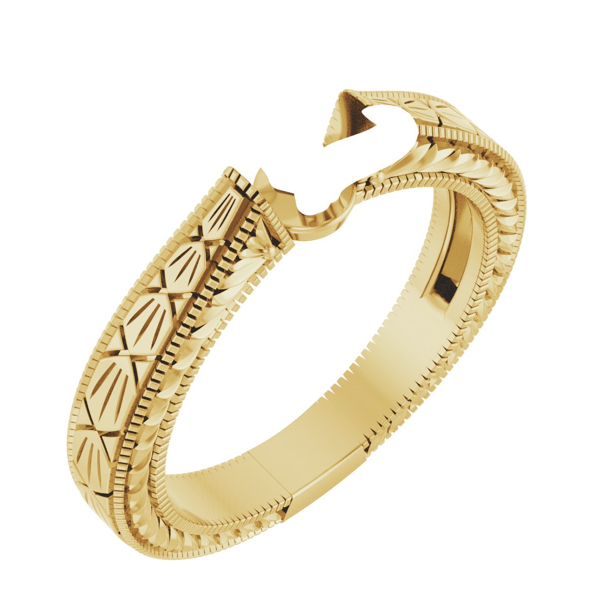 Claw-Prong Solitaire Sculptural Engagement Ring