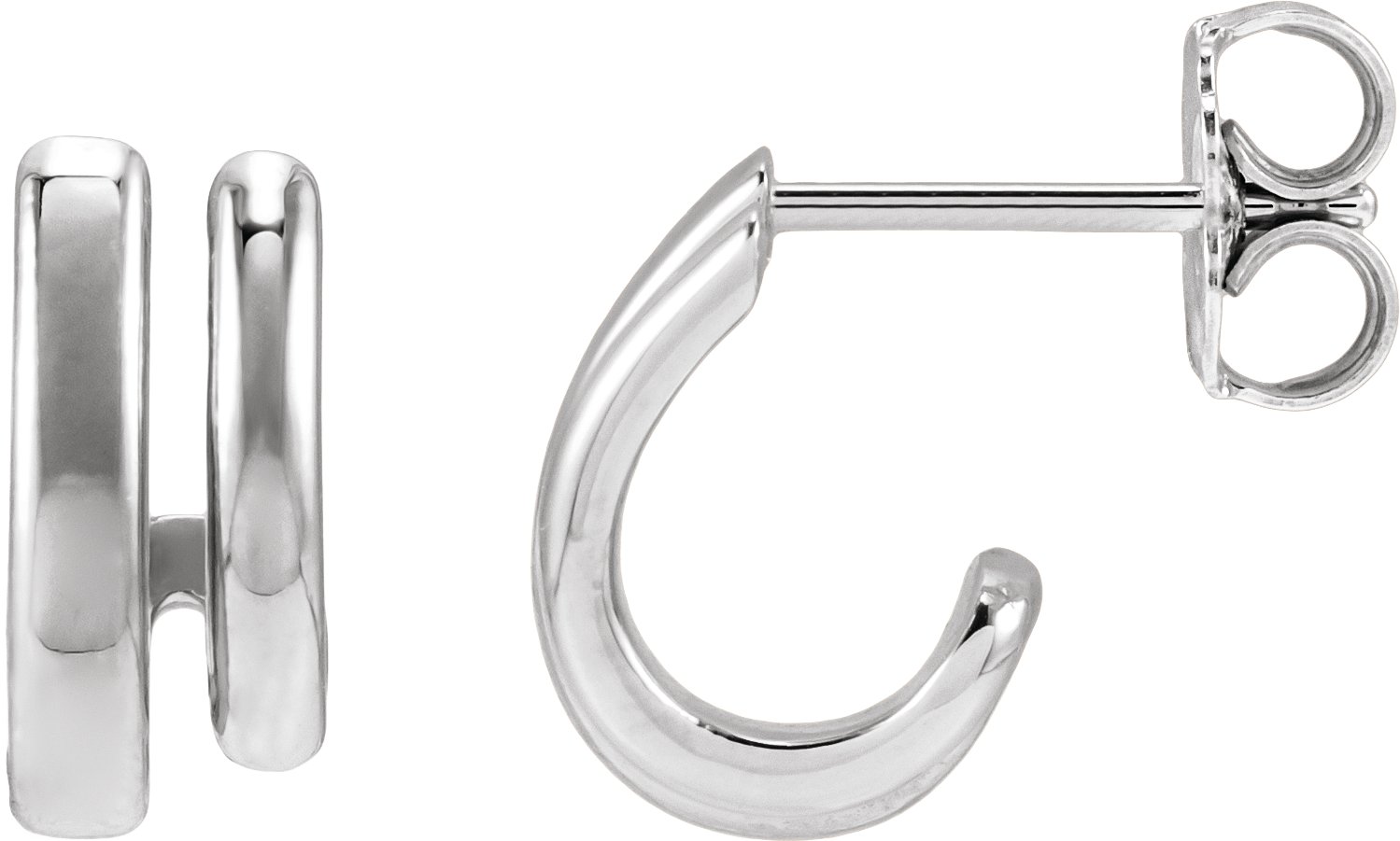 Double Stacked Hoop Earrings