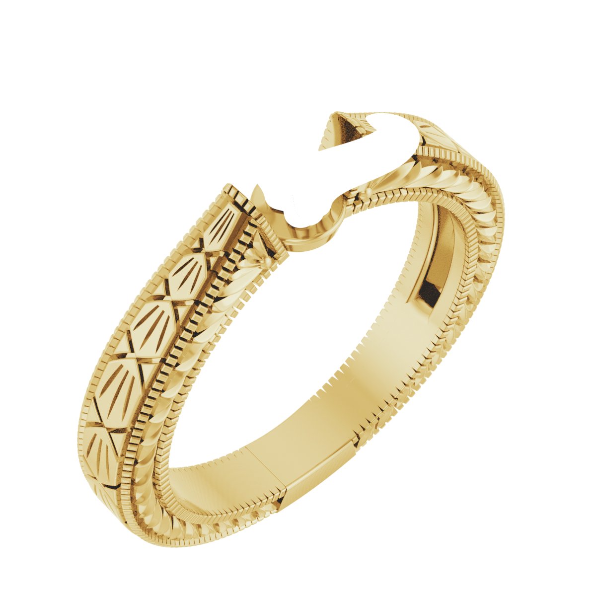Claw-Prong Solitaire Sculptural Engagement Ring