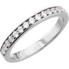 14K White .33 CTW Diamond Band for 4.5 and 5 mm Engagement Ref 2969186