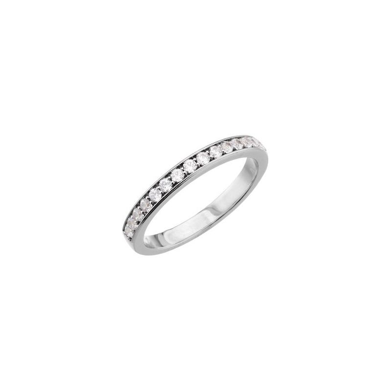 Accented Cathedral Engagement Ring with Accent