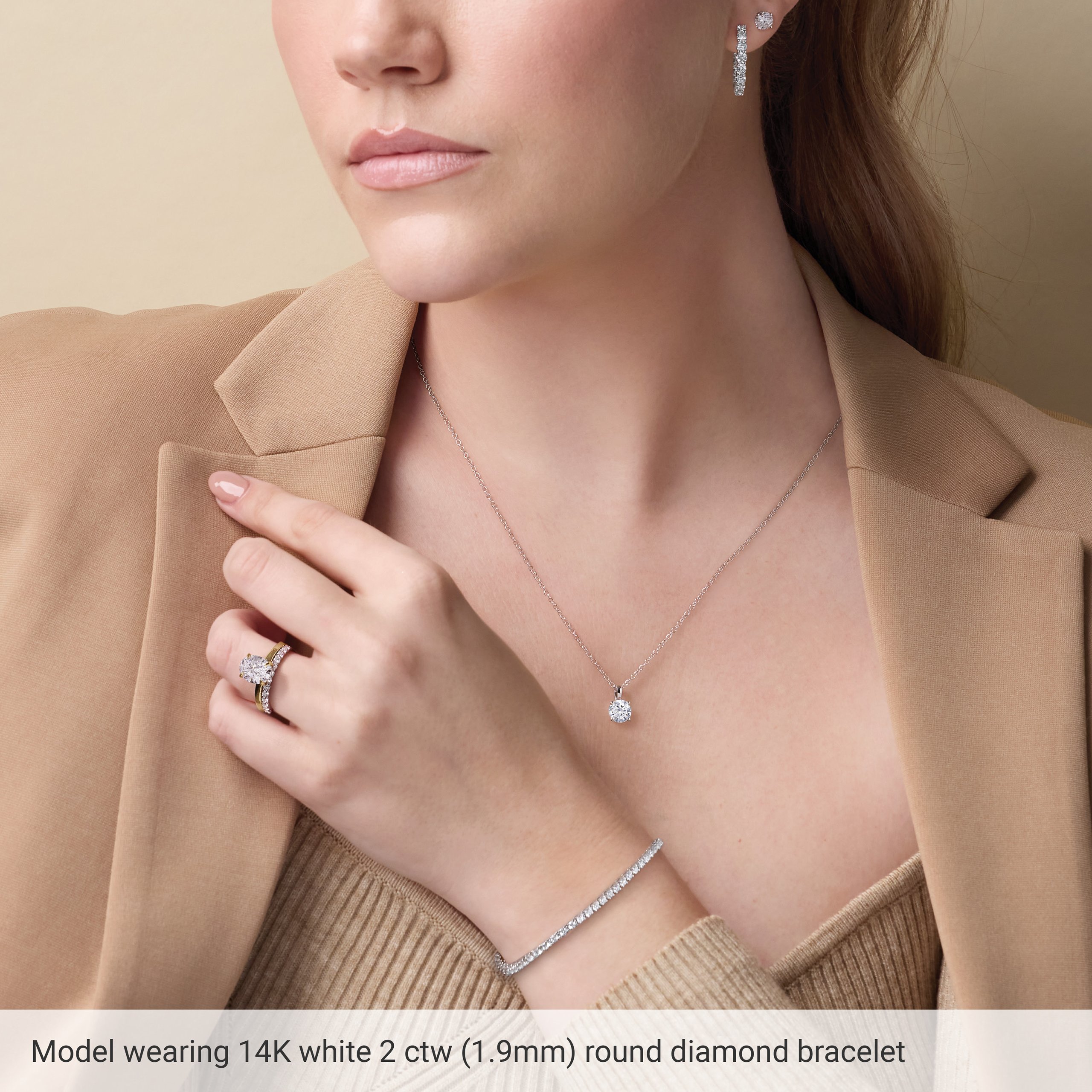 14K Yellow 2 CTW Lab-Grown Diamond Line 7 1/4