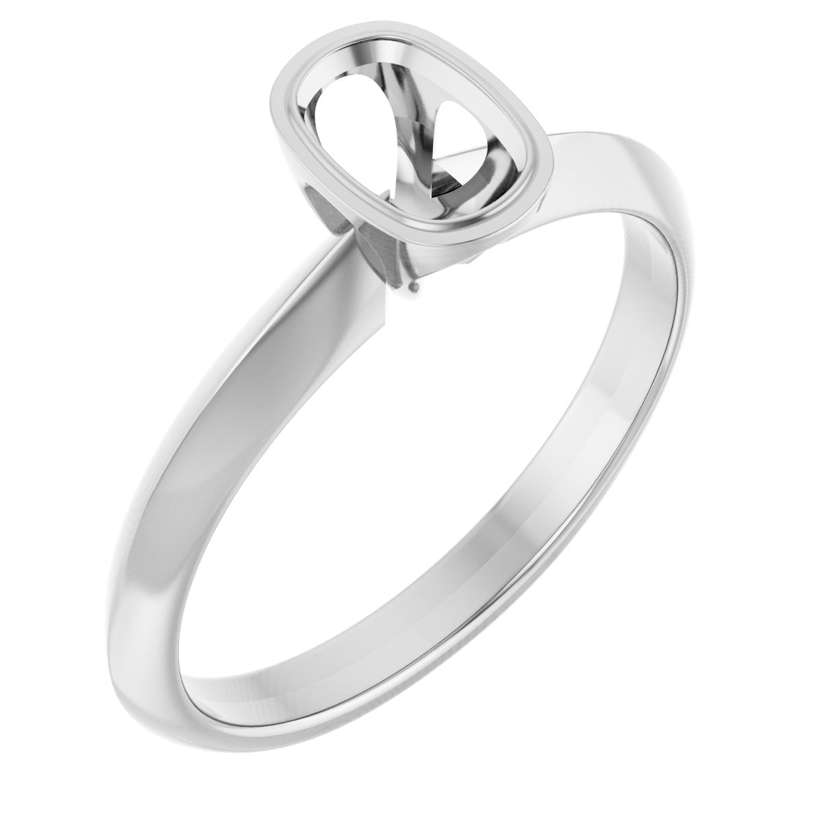 Bezel-Set Solitaire Engagement Ring