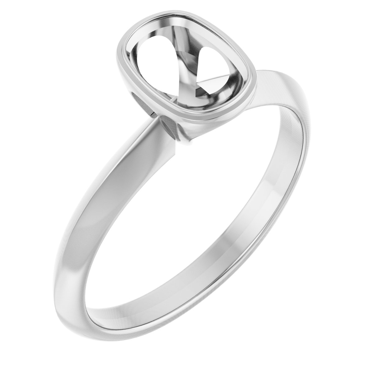 Bezel-Set Solitaire Engagement Ring