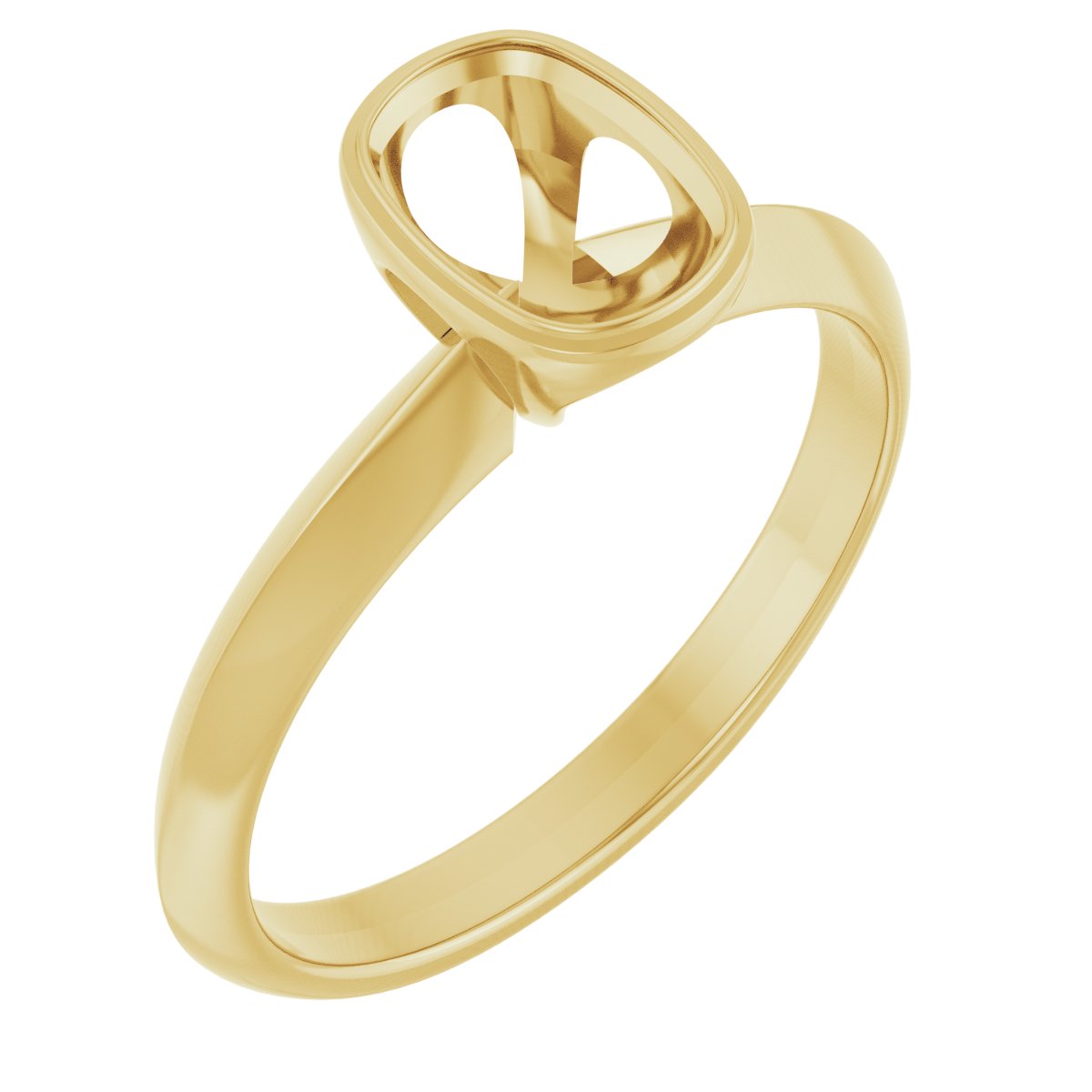 Bezel-Set Solitaire Engagement Ring