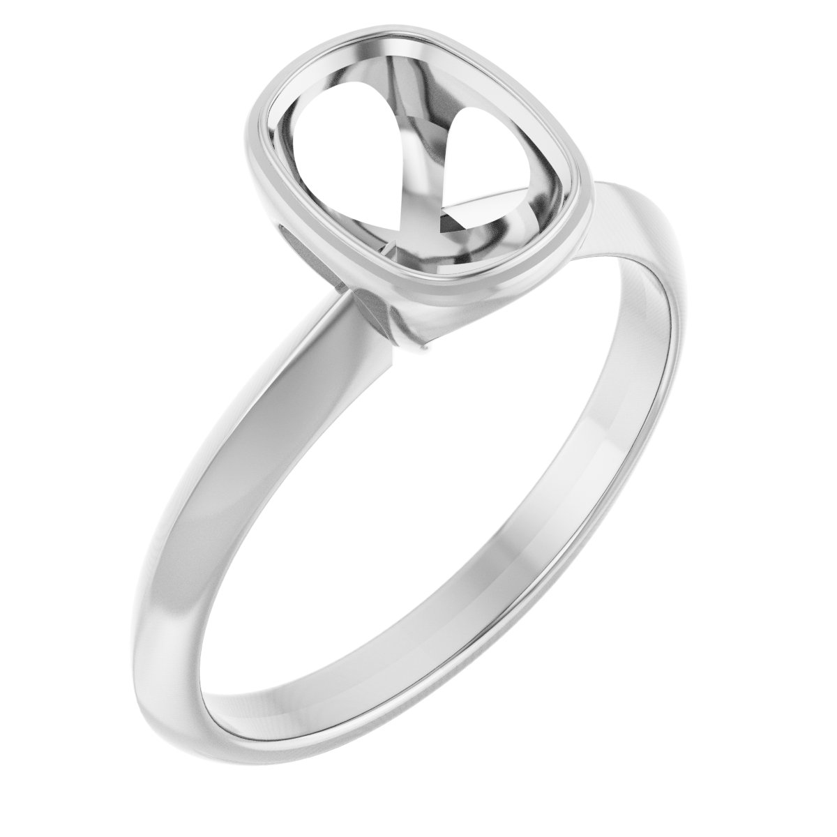 Bezel-Set Solitaire Engagement Ring