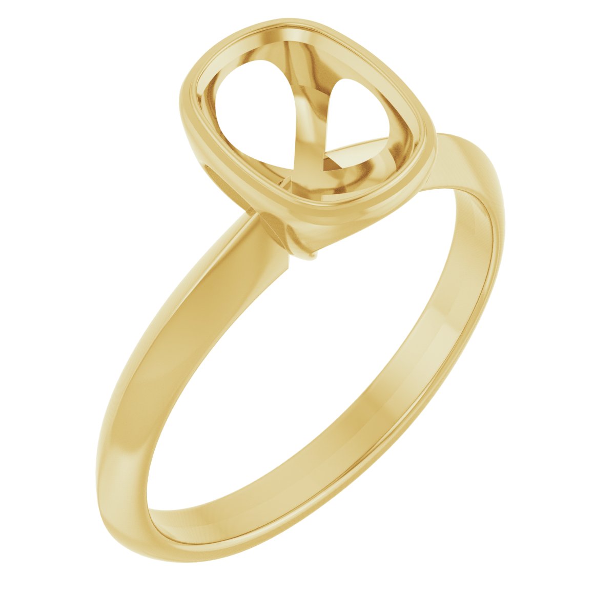 Bezel-Set Solitaire Engagement Ring
