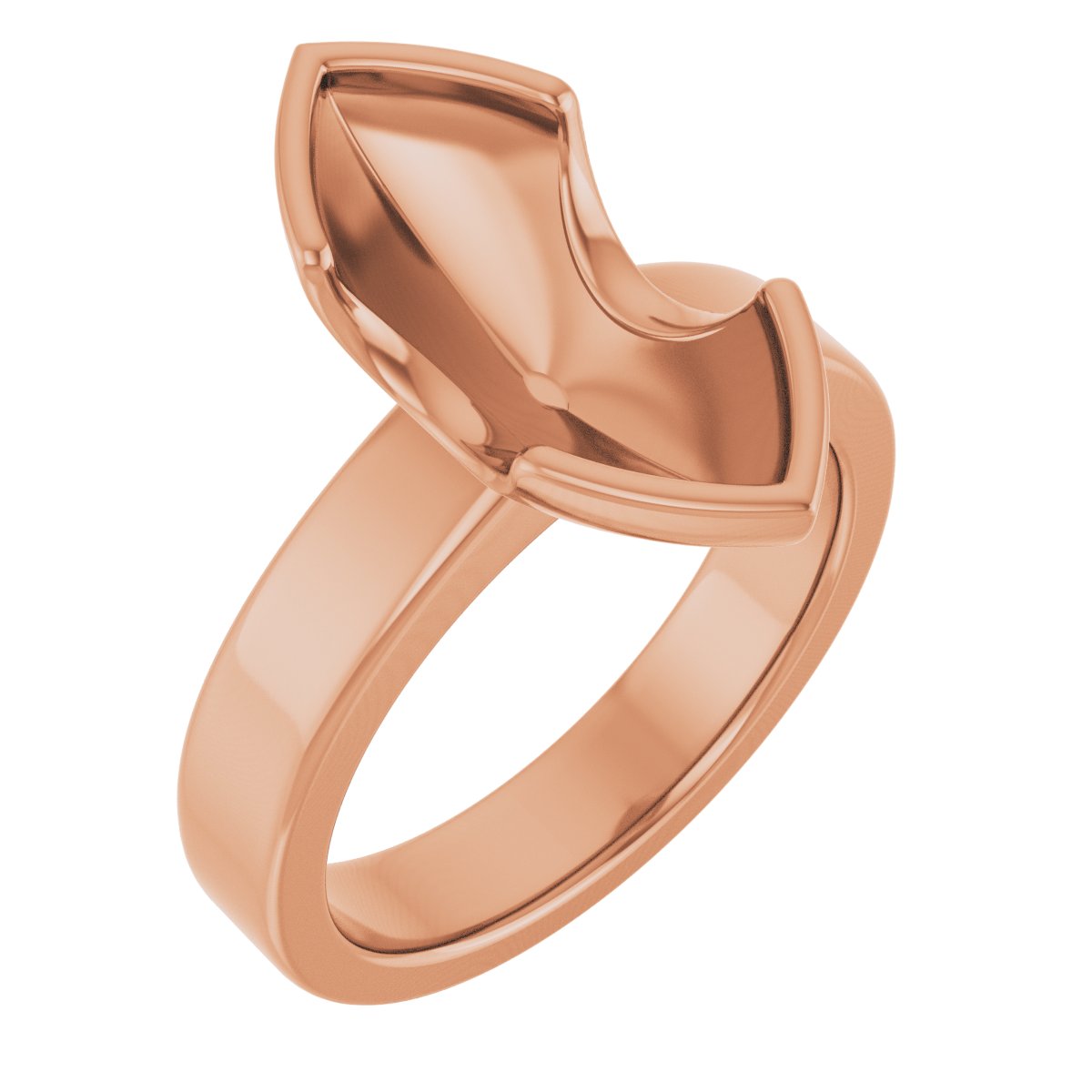 Half-Bezel Solitaire Engagement Ring or Band