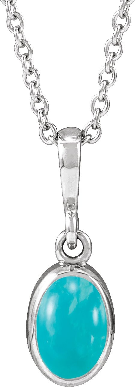 Bezel-Set Cabochon Necklace or Pendant