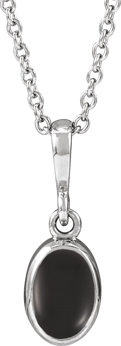 Bezel-Set Cabochon Necklace or Pendant