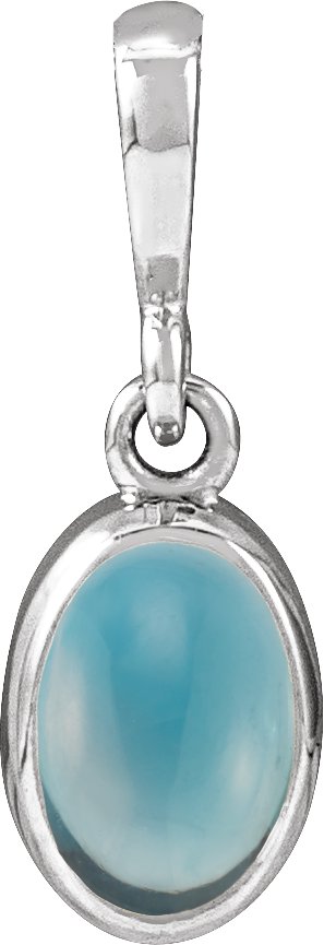 Bezel-Set Cabochon Necklace or Pendant