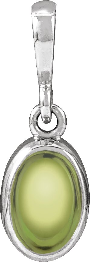 Bezel-Set Cabochon Necklace or Pendant