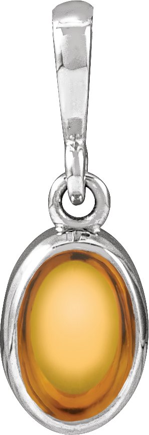 Bezel-Set Cabochon Necklace or Pendant
