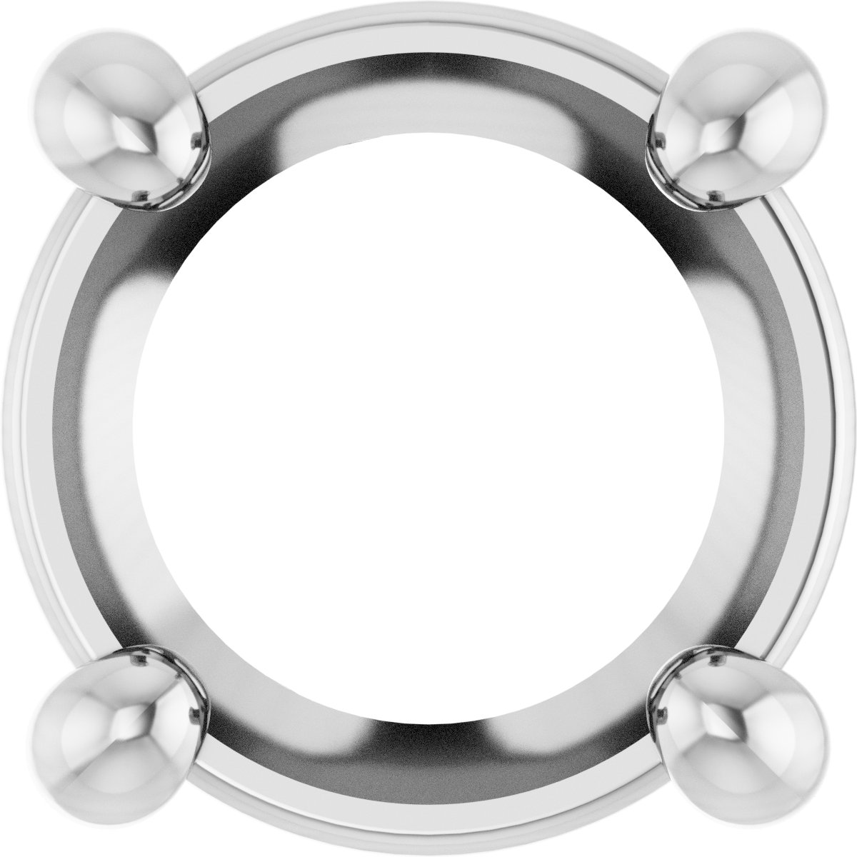 Round 4-Prong Slide Pendant