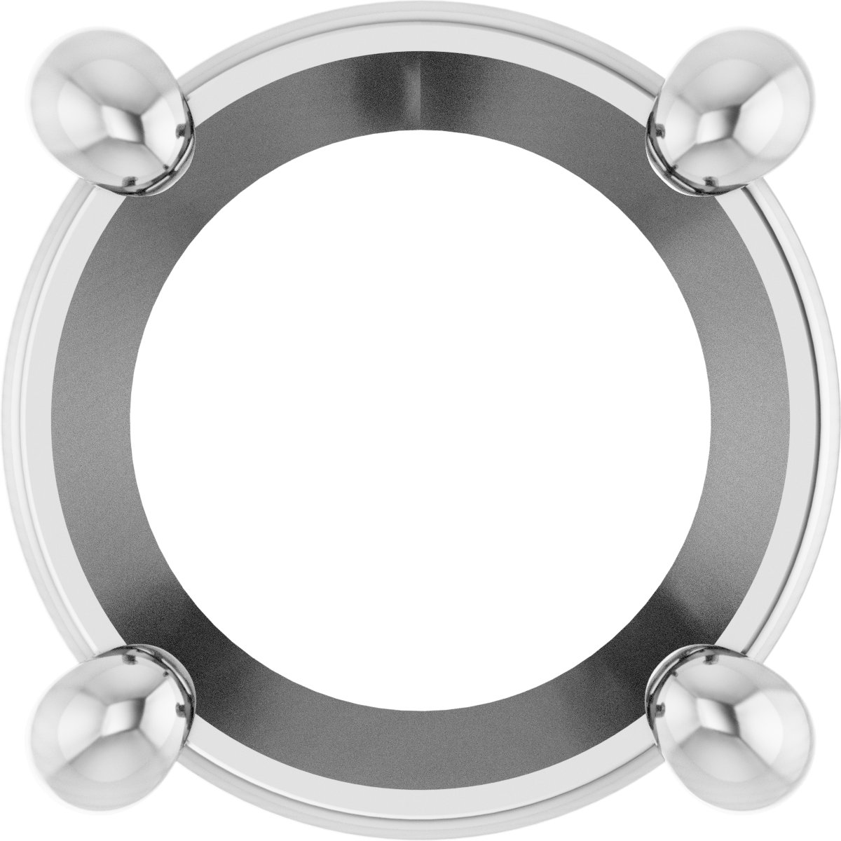 Round 4-Prong Slide Pendant