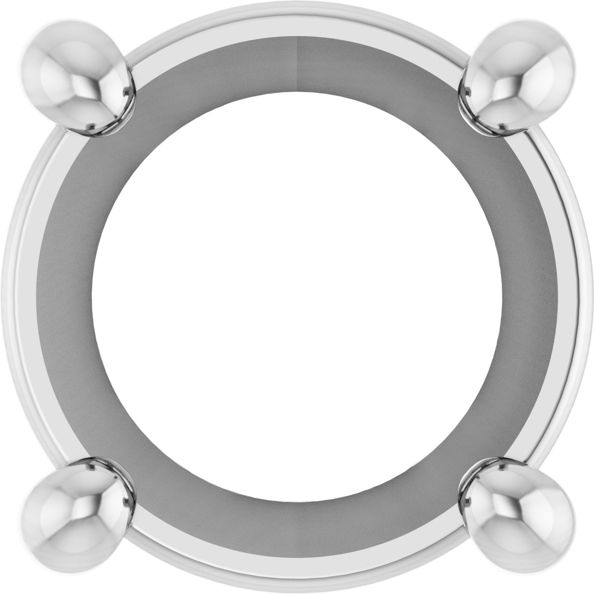Round 4-Prong Slide Pendant