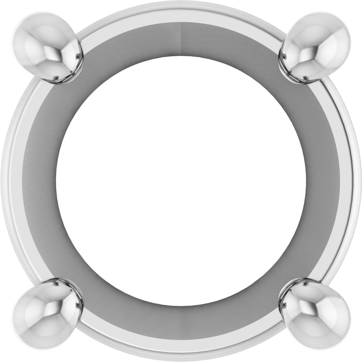 Round 4-Prong Slide Pendant