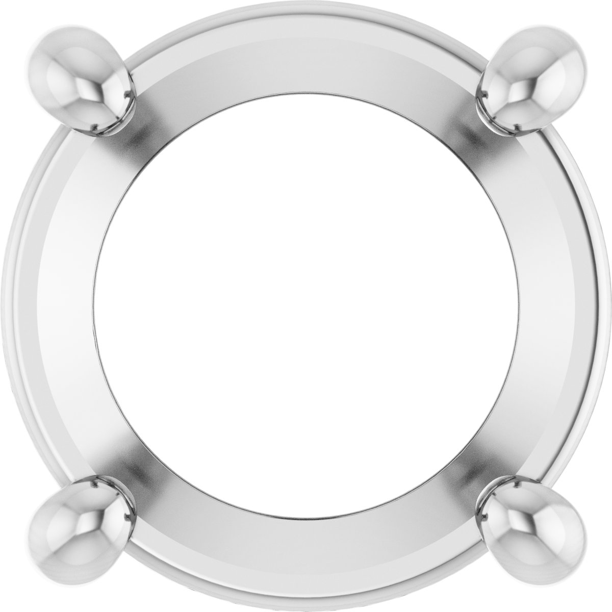 Round 4-Prong Slide Pendant