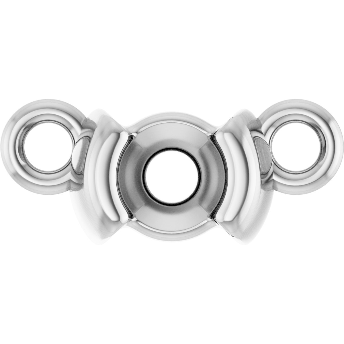 Family Half-Bezel Bar Necklace or Center