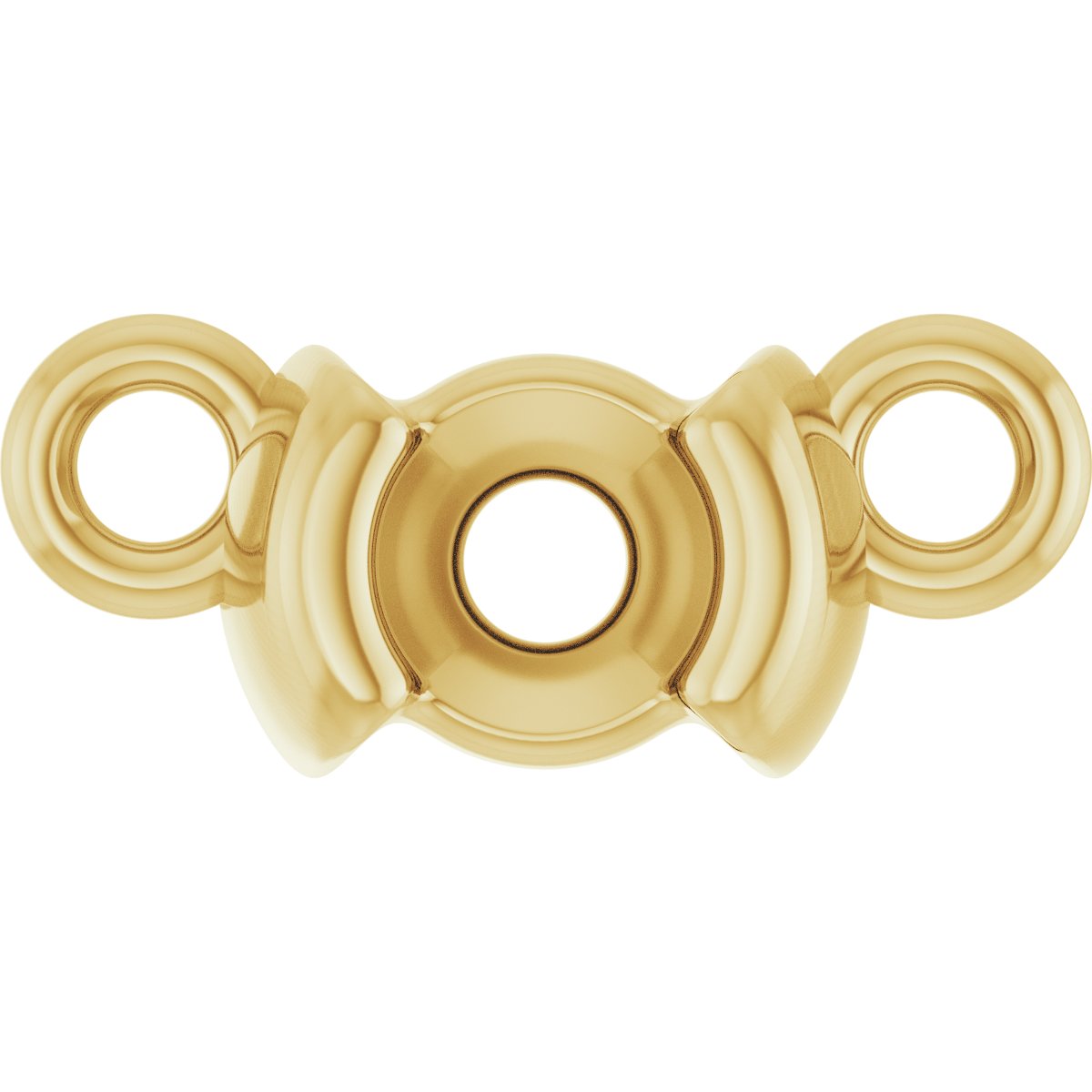 Family Half-Bezel Bar Necklace or Center