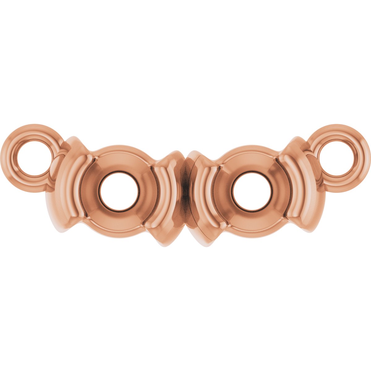 Family Half-Bezel Bar Necklace or Center