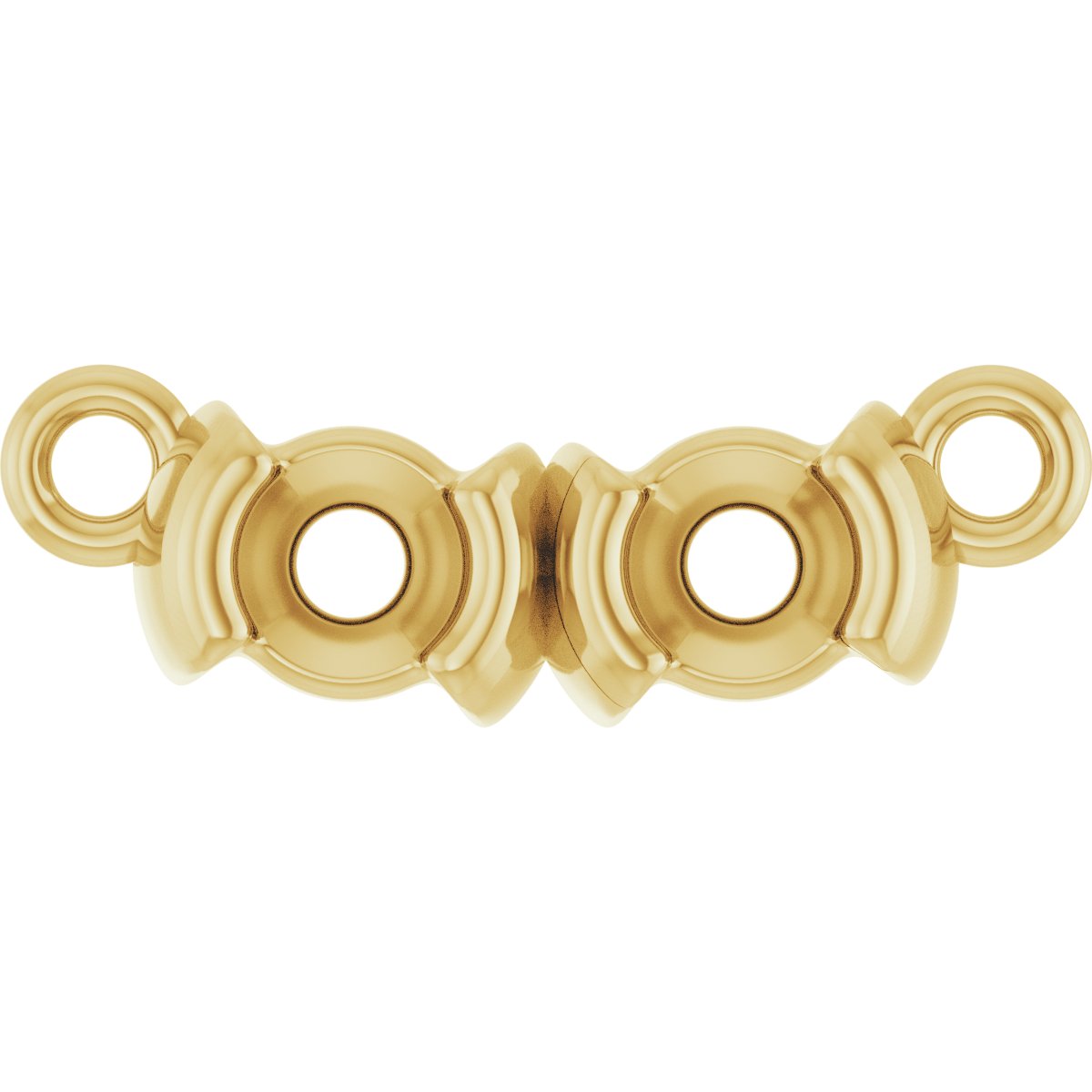 Family Half-Bezel Bar Necklace or Center