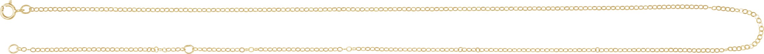 14K Yellow Gold-Filled 1.5 mm Flat 16-18 Cable Chain