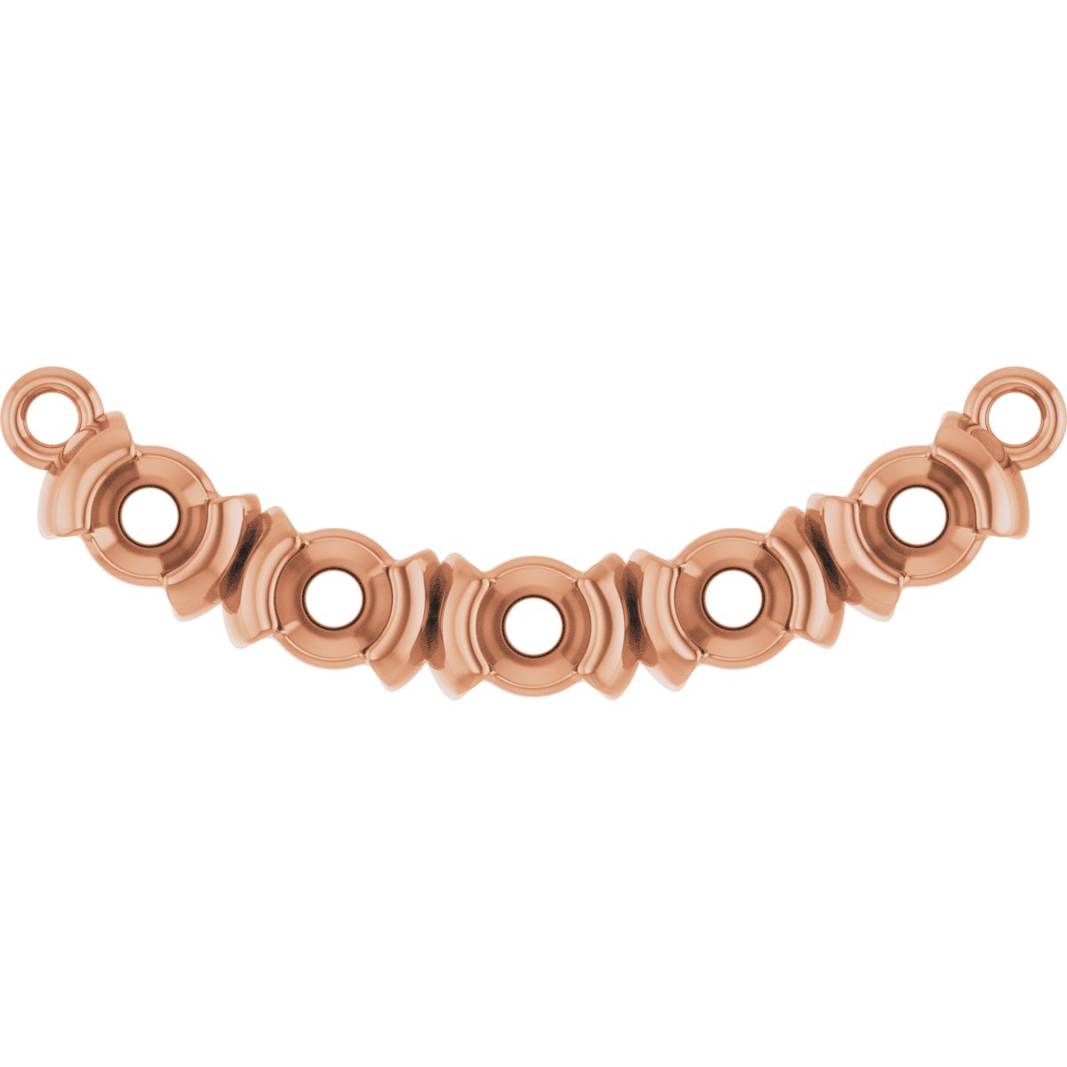 Family Half-Bezel Bar Necklace or Center