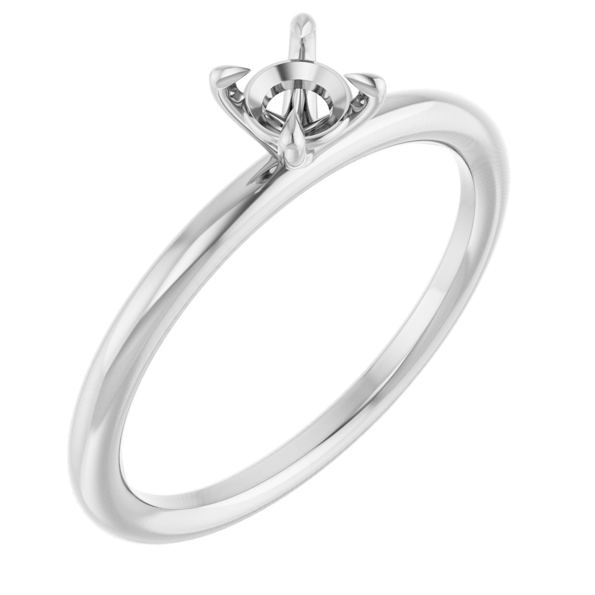 Claw-Prong Solitaire Engagement Ring