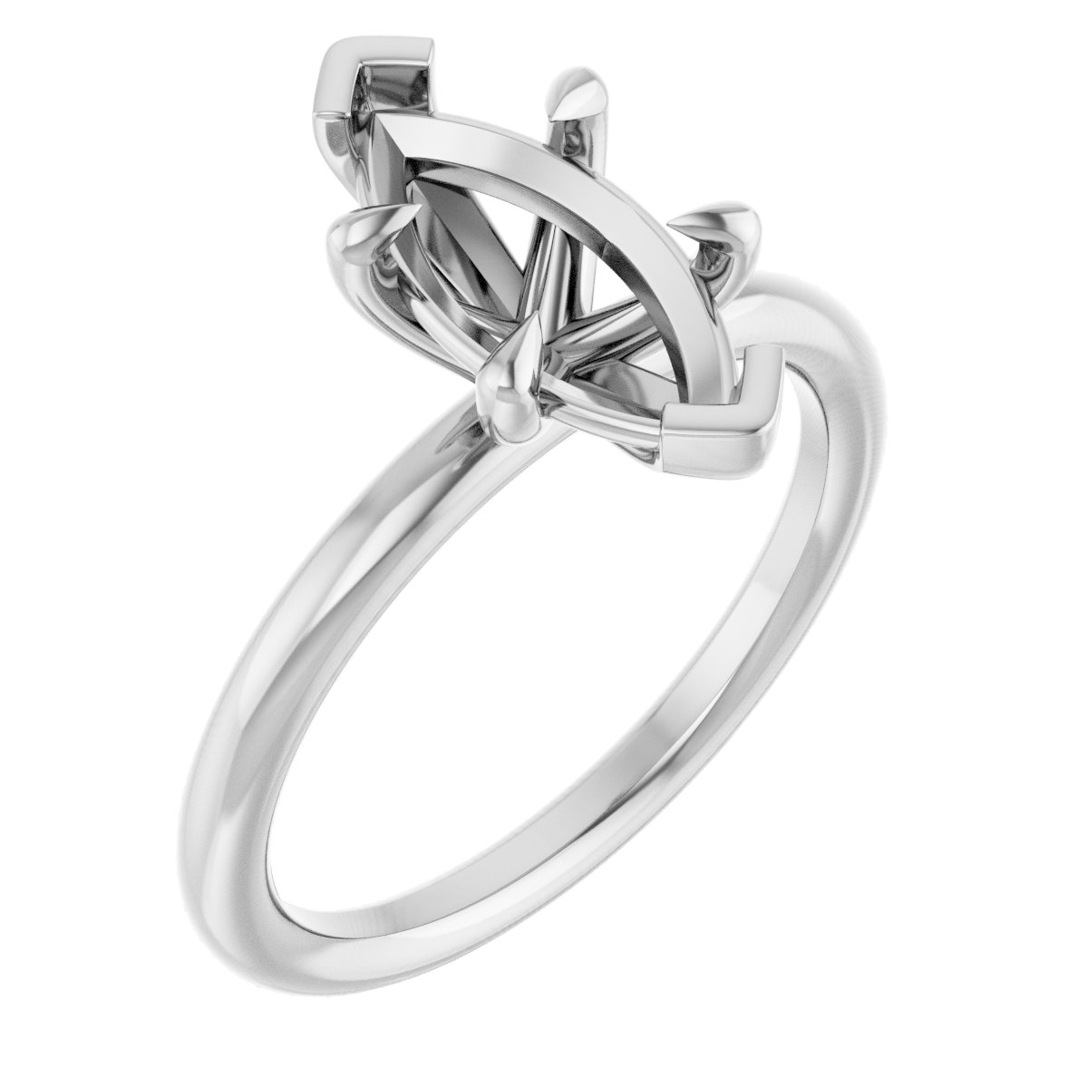 Claw-Prong Solitaire Engagement Ring