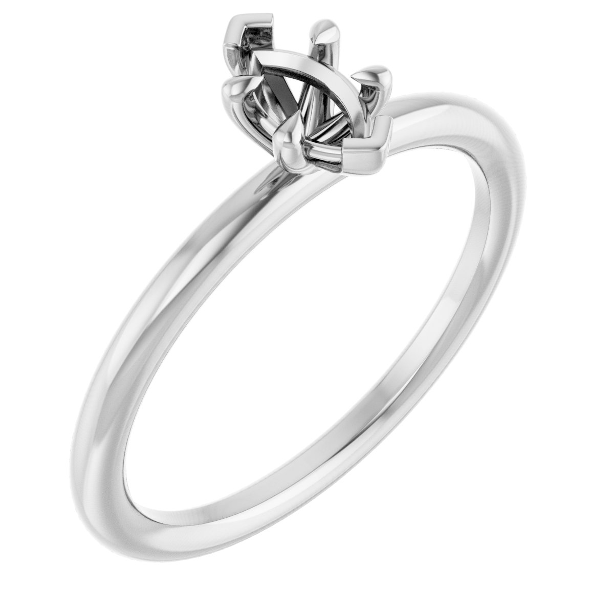 Claw-Prong Solitaire Engagement Ring