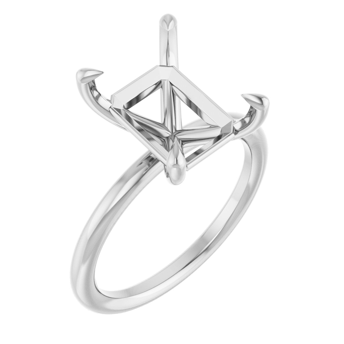 Claw-Prong Solitaire Engagement Ring