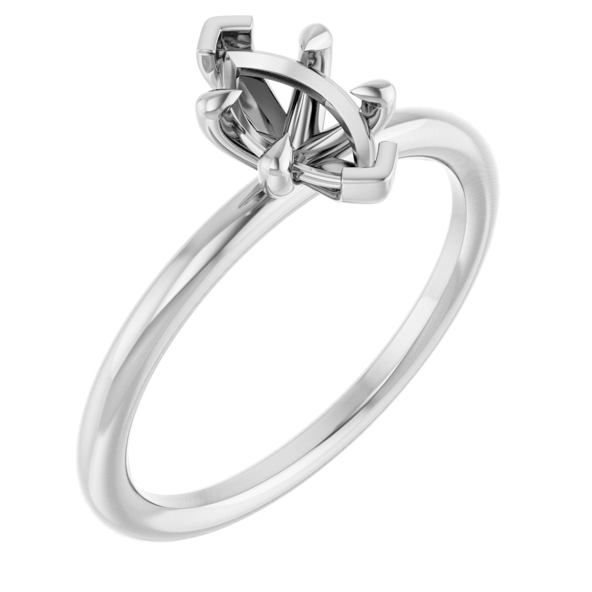 Claw-Prong Solitaire Engagement Ring