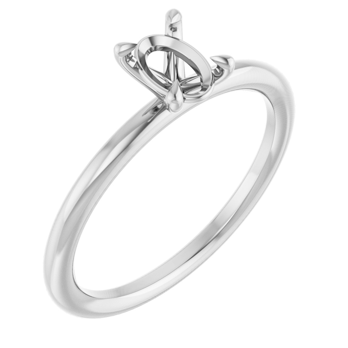 Claw-Prong Solitaire Engagement Ring