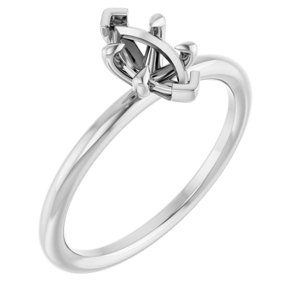 Claw-Prong Solitaire Engagement Ring