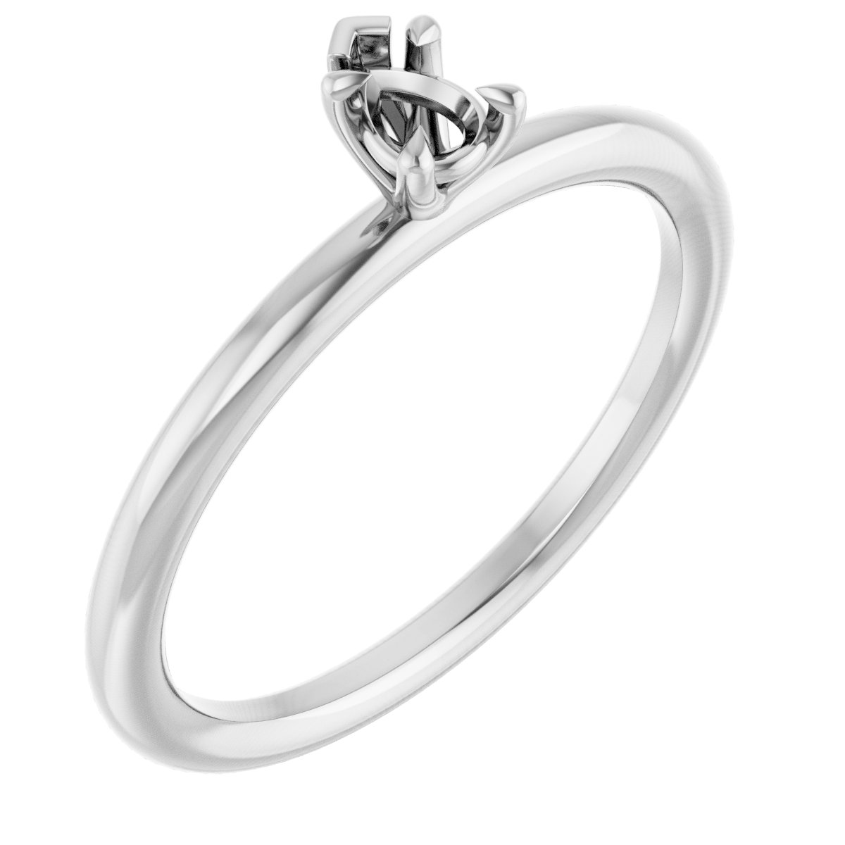 Claw-Prong Solitaire Engagement Ring
