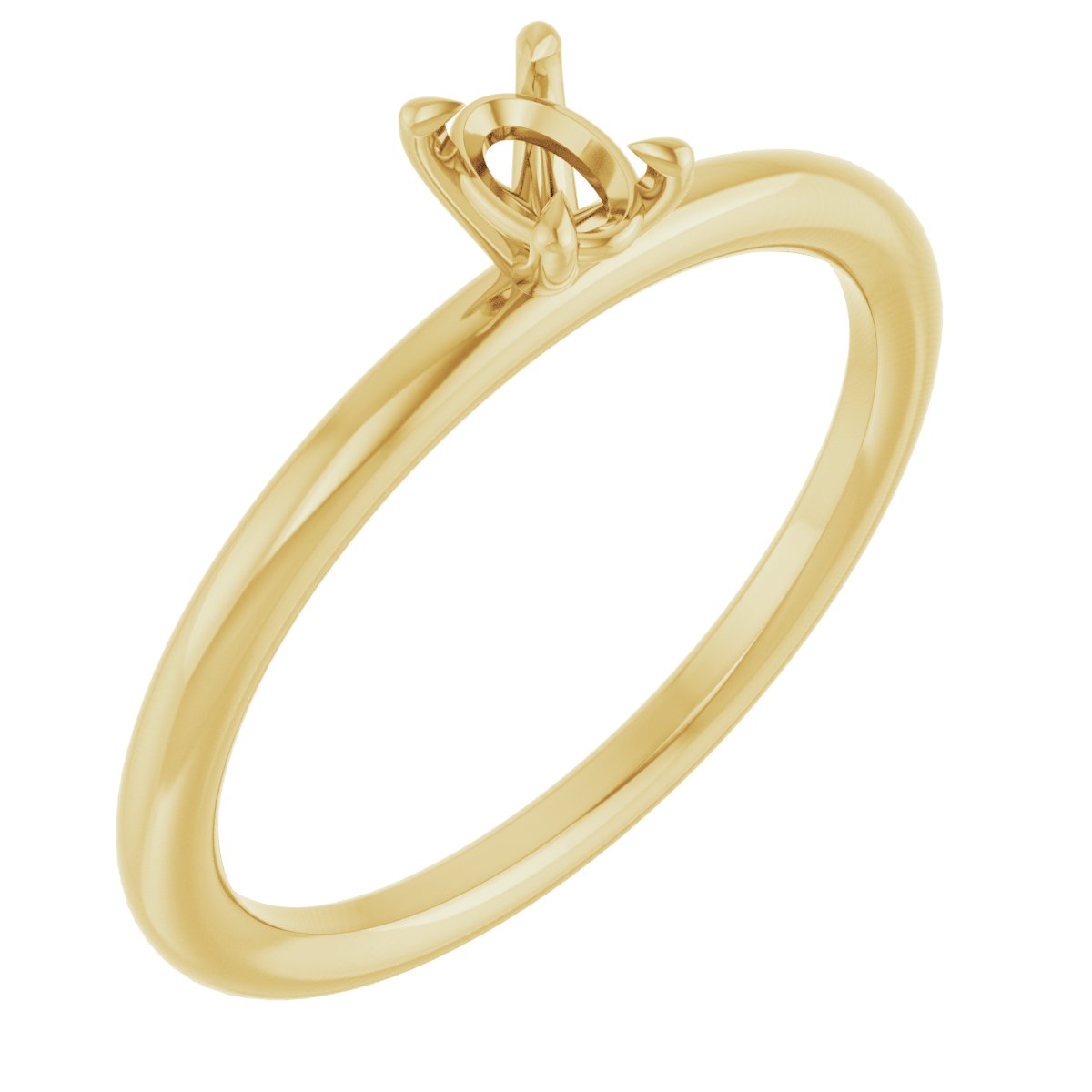 Claw-Prong Solitaire Engagement Ring