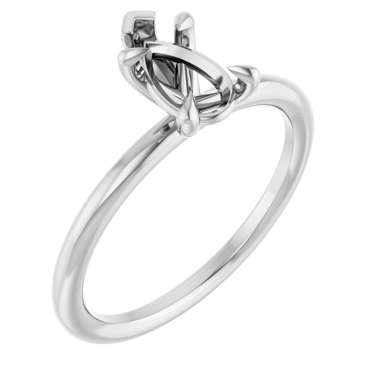 Claw-Prong Solitaire Engagement Ring