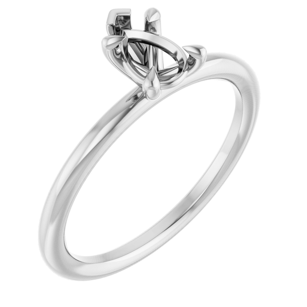 Claw-Prong Solitaire Engagement Ring