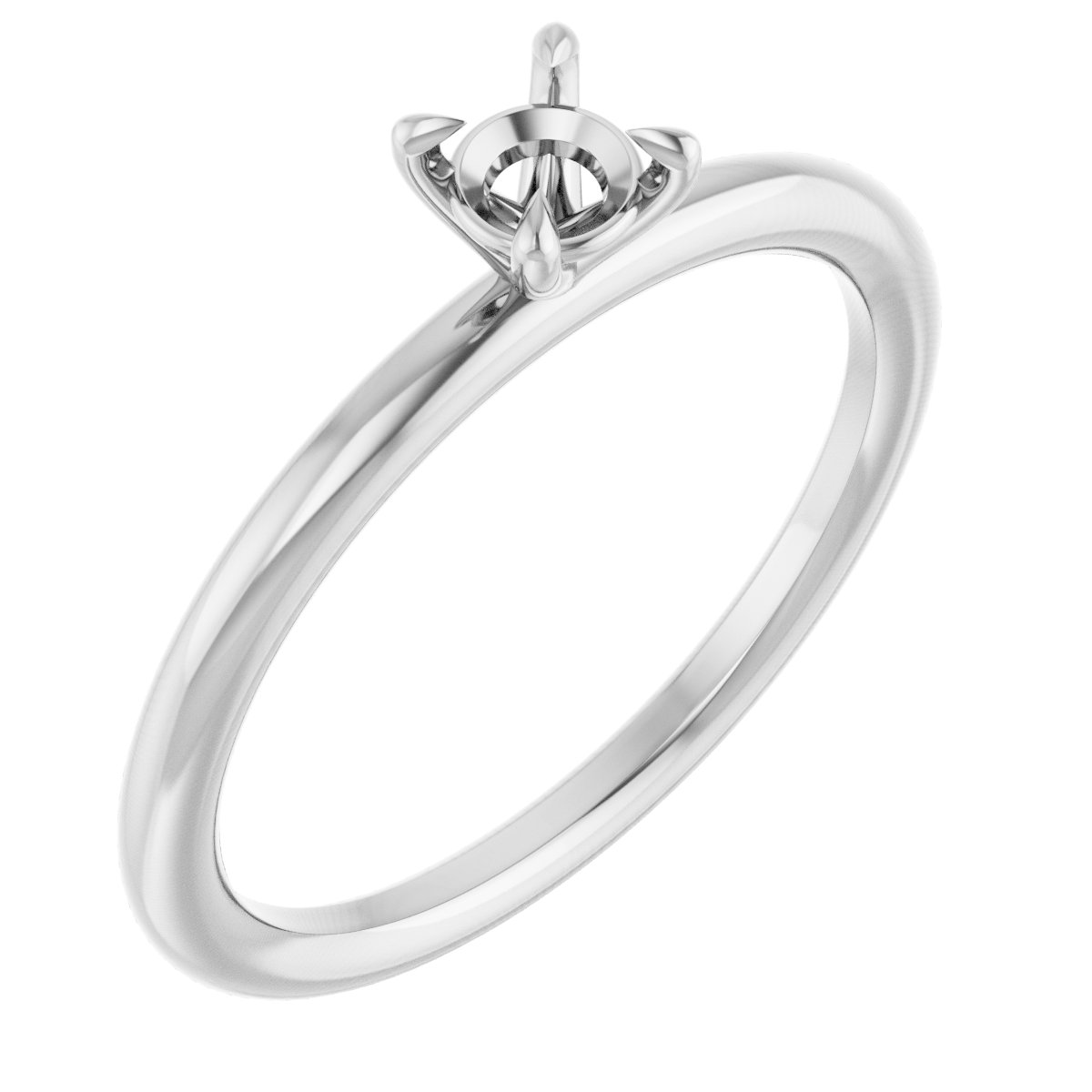 Claw-Prong Solitaire Engagement Ring