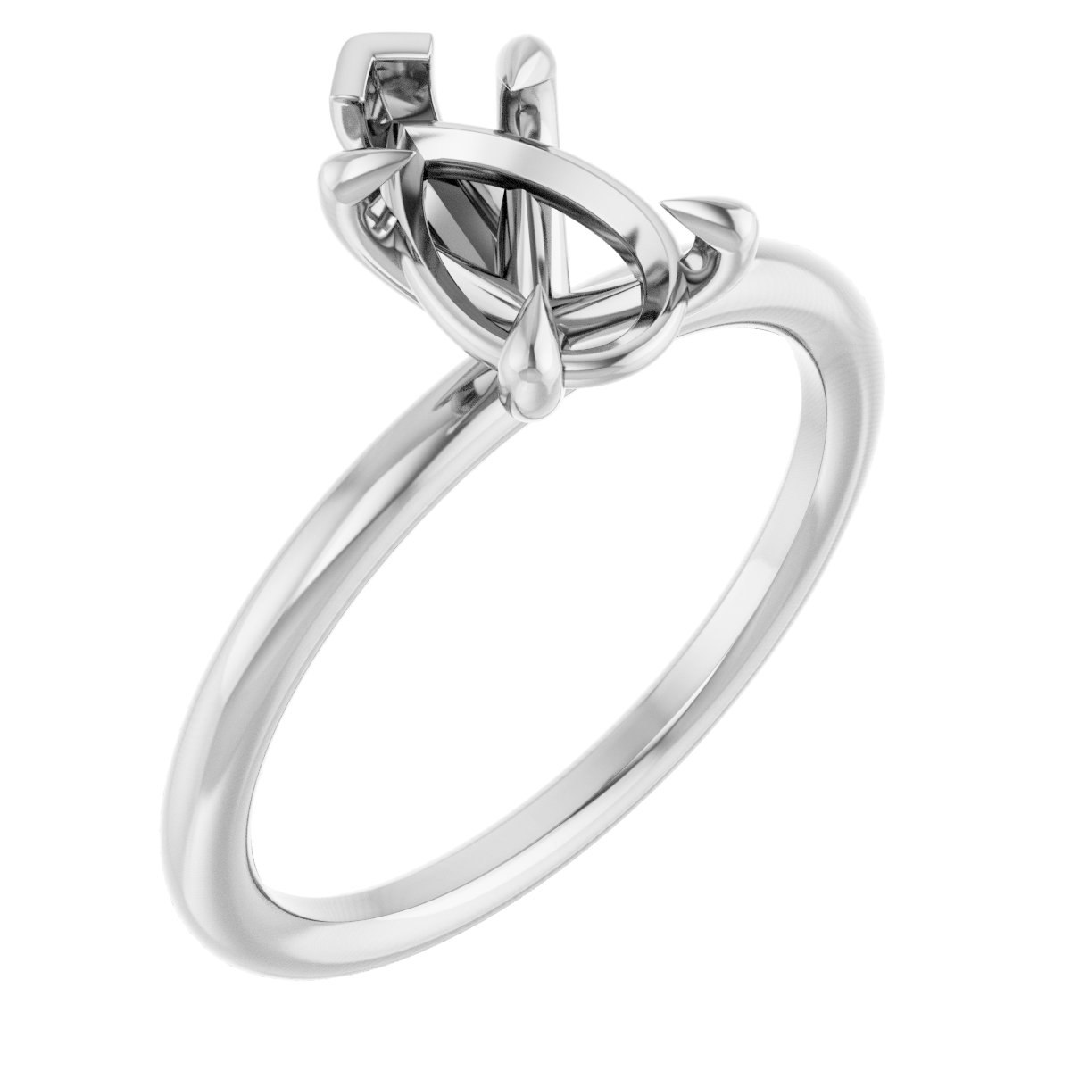 Claw-Prong Solitaire Engagement Ring