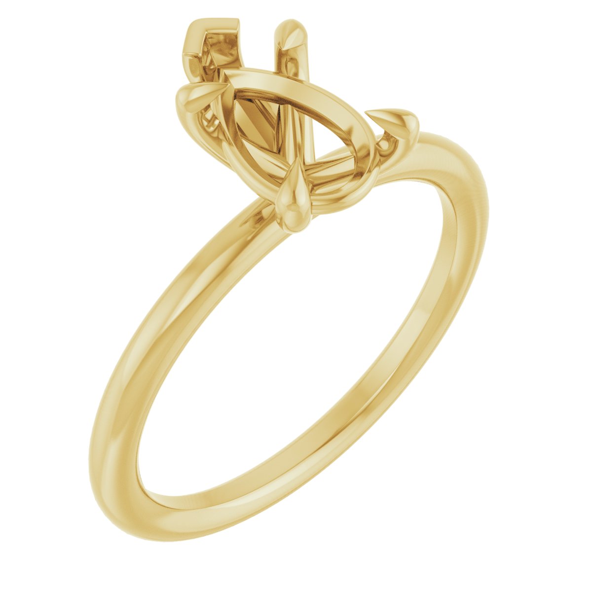 Claw-Prong Solitaire Engagement Ring