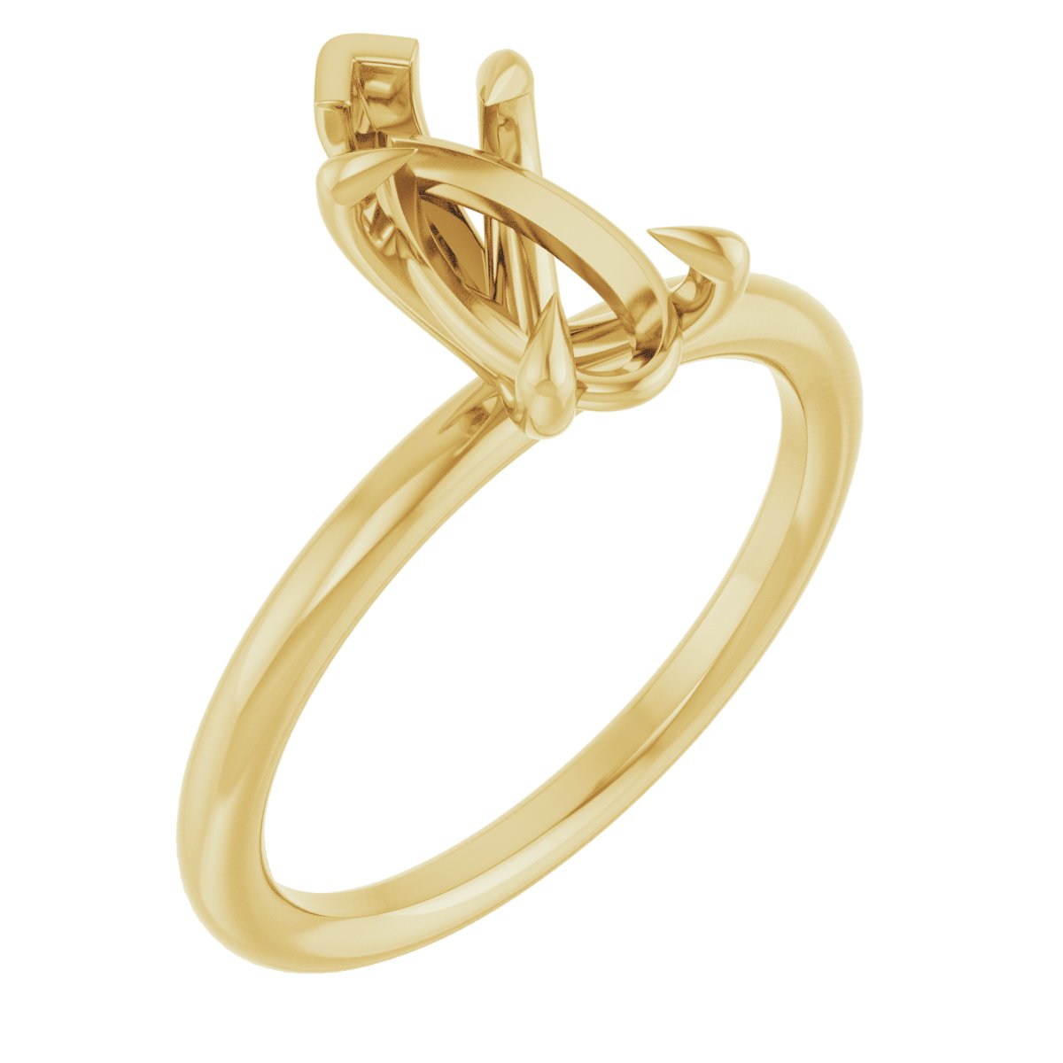 Claw-Prong Solitaire Engagement Ring